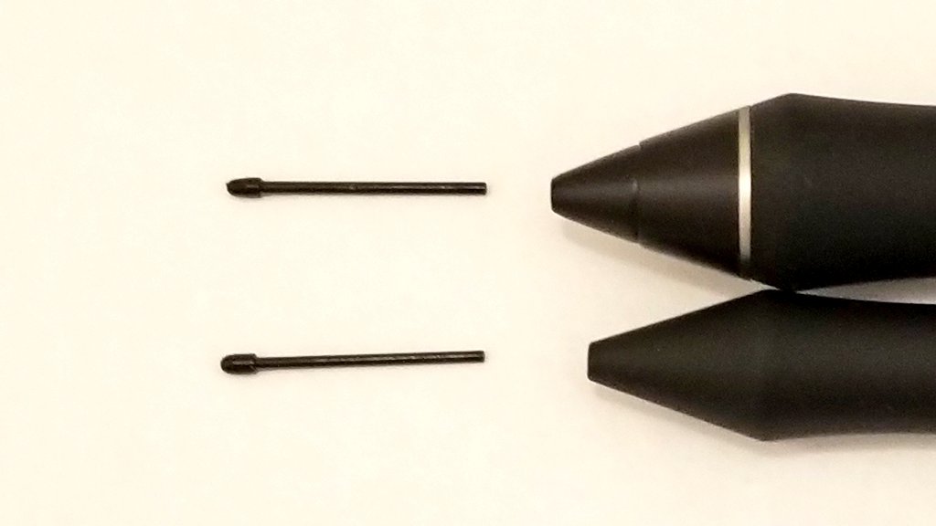 レビュー Wacom One Penの使い勝手について クラシックペンに近い形状だがサイドスイッチの押し方は独特 肉うどん